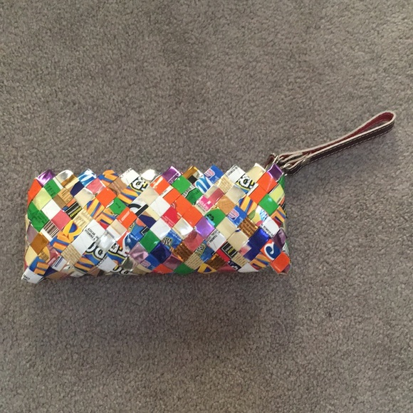 Nahui Ollin Handbags - NWOT Nahui Olin Candy Wrapper Wristlet